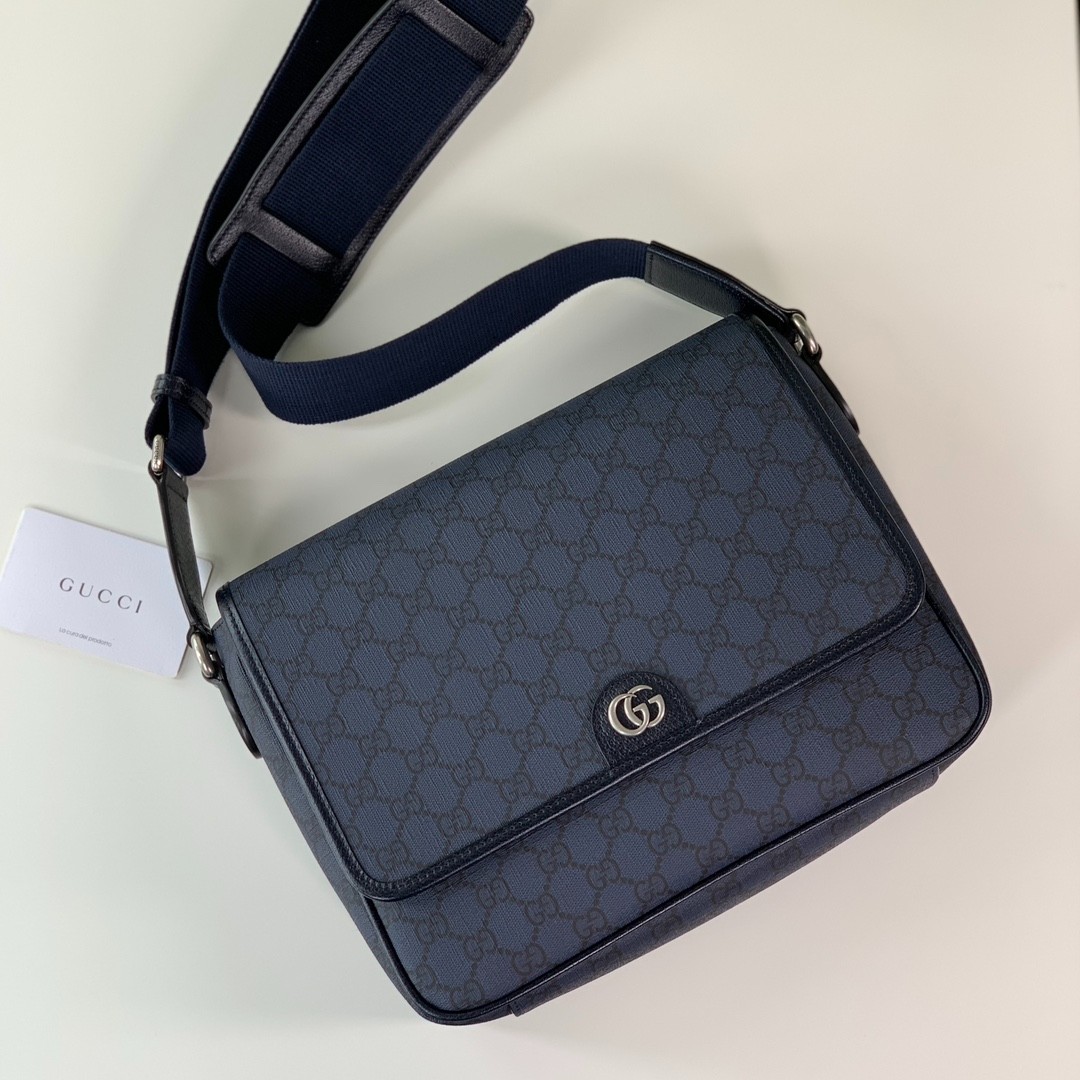 761741 Ophidia系列男士郵差包 藍色_6