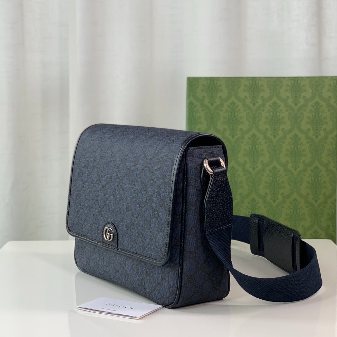 761741 Ophidia系列男士郵差包 藍色_7