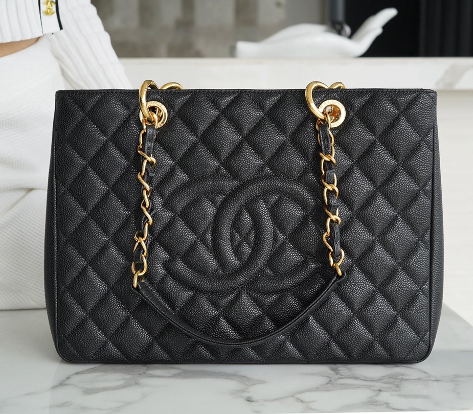 小香 GST 購物袋黑金_1