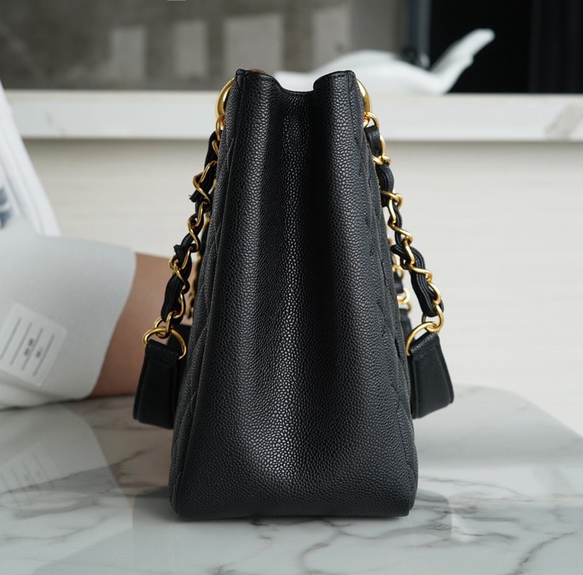 小香 GST 購物袋黑金_4