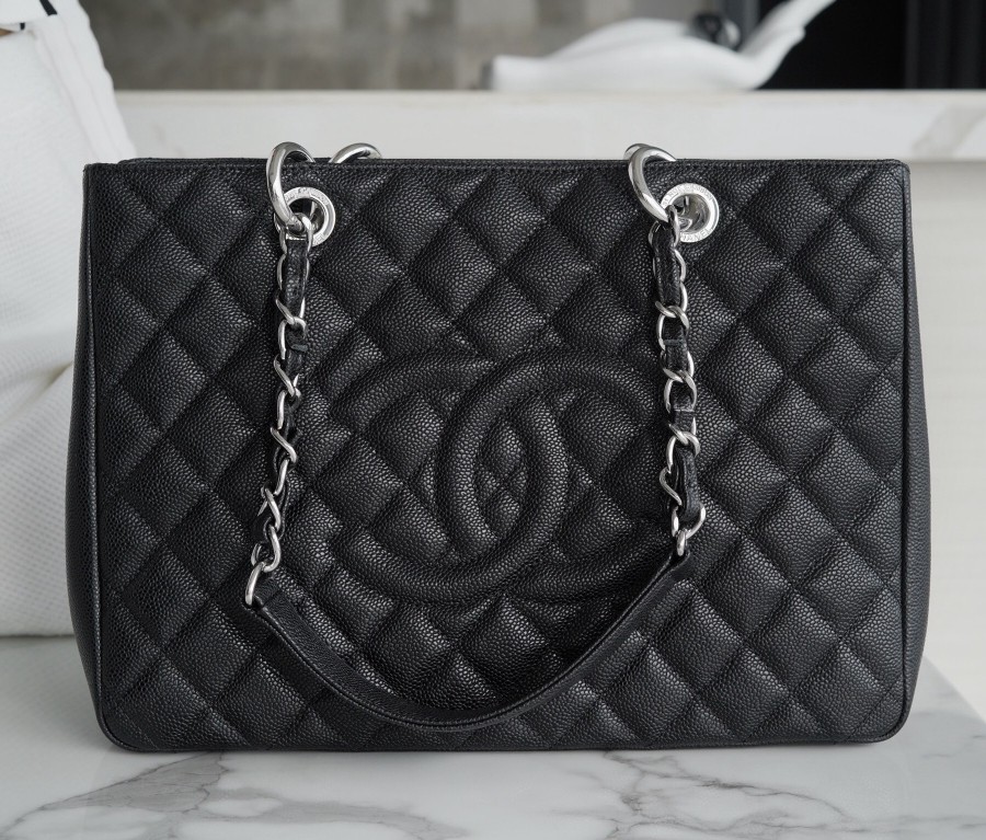 小香 GST 購物袋黑銀_1