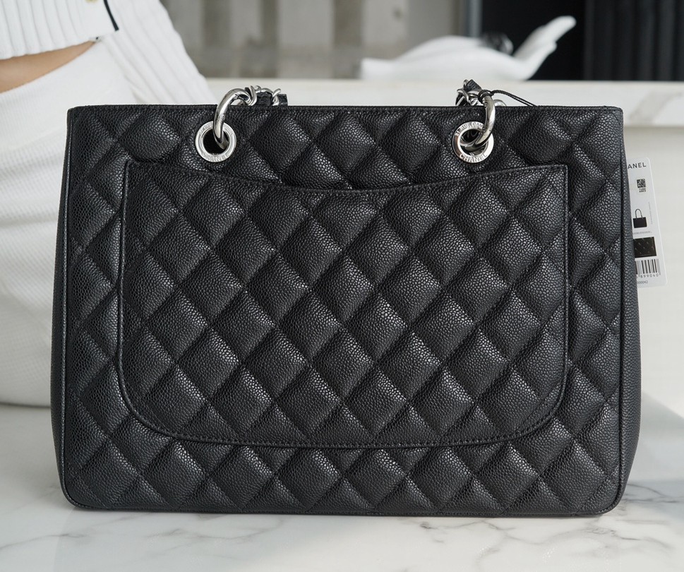 小香 GST 購物袋黑銀_2