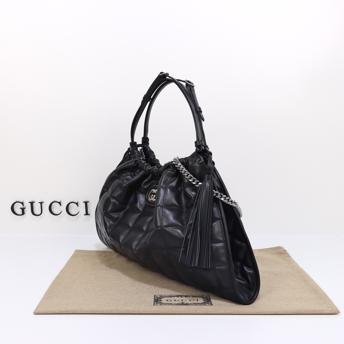 Deco系列中號絎縫托特包_2