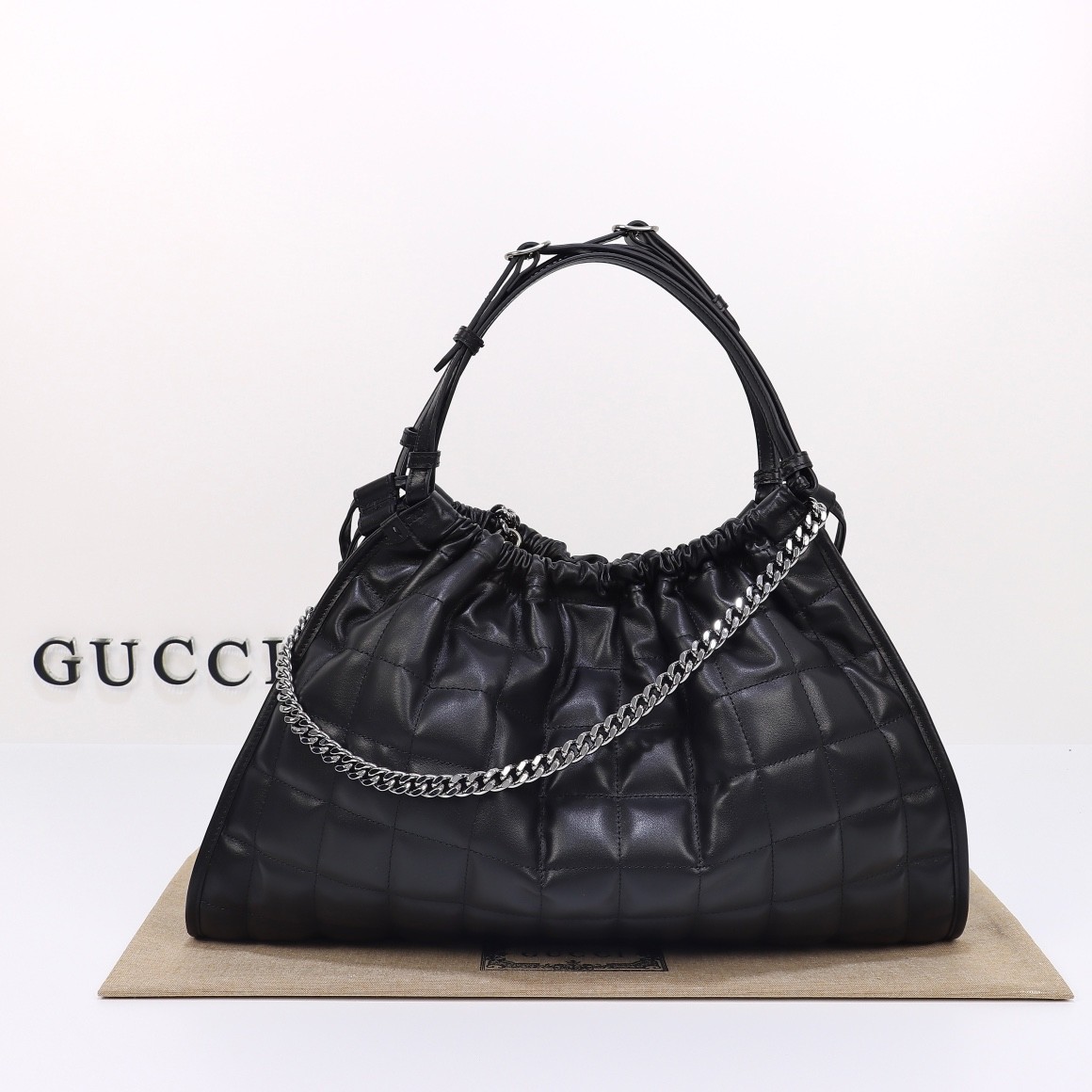 Deco系列中號絎縫托特包_3