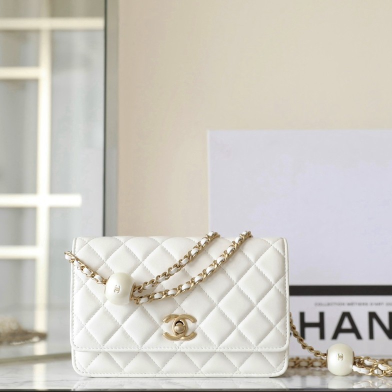 小香雙珍珠WOC白色_1