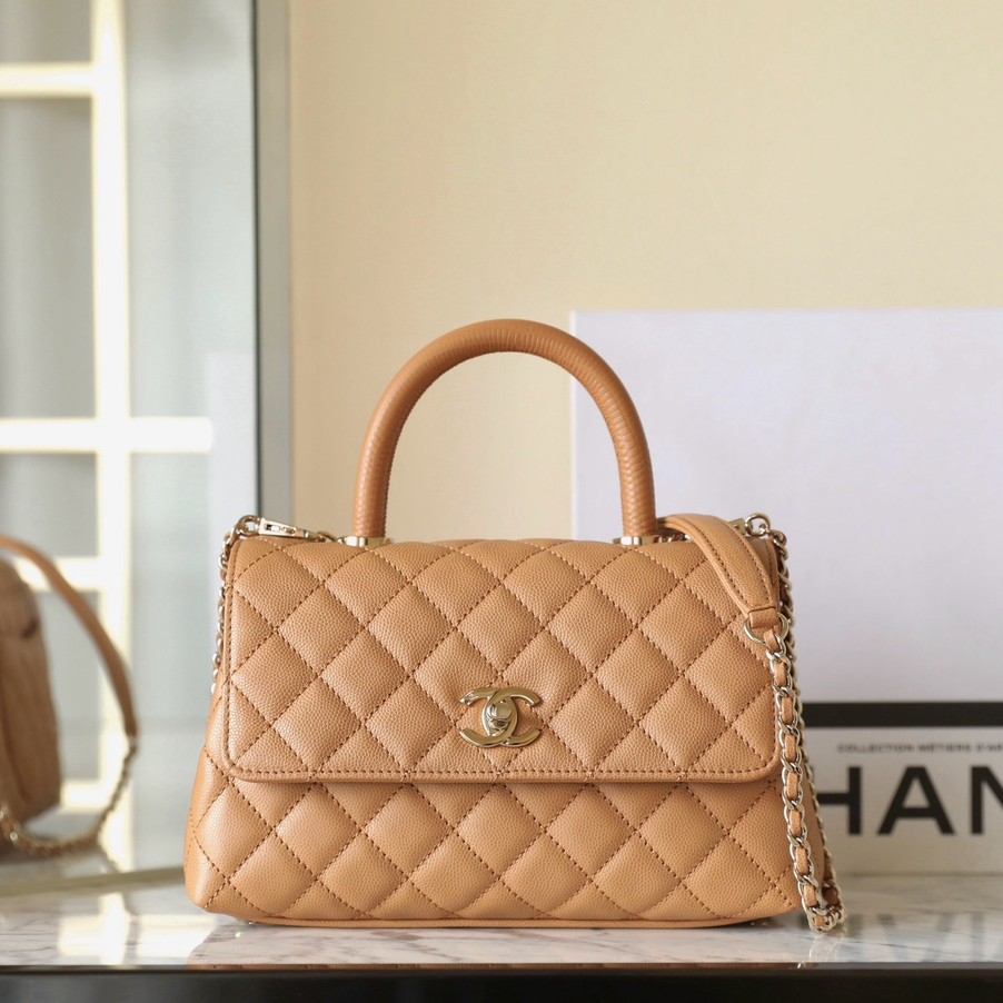 24P Coco Handle焦糖 蜥蜴紋手柄小號_1