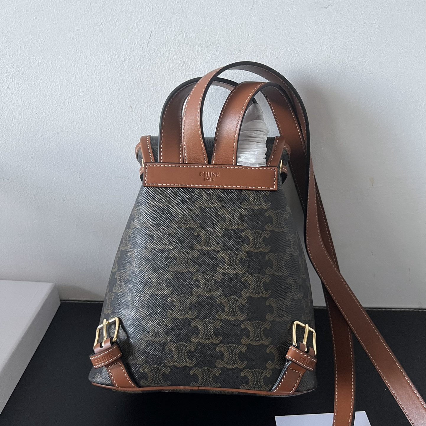 Triomphe Canvas 迷你雙肩包背包_3