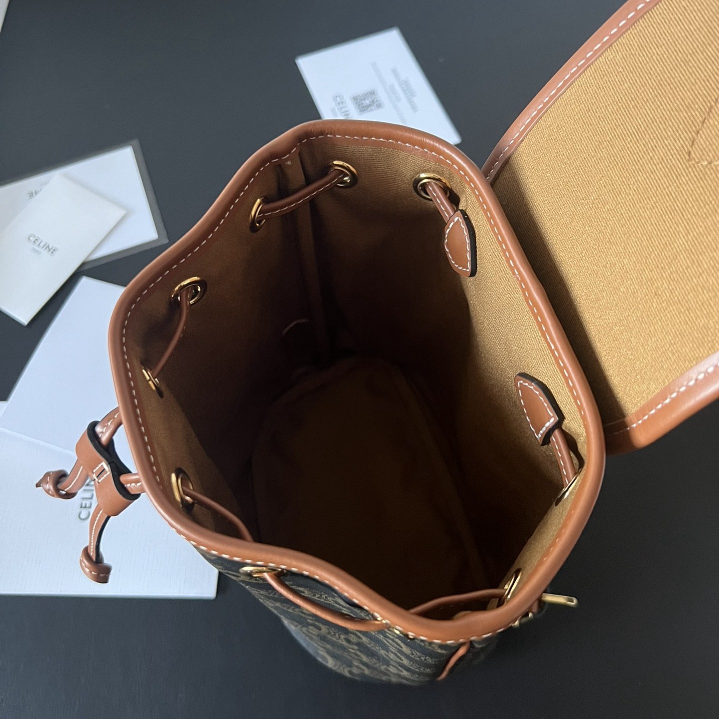 Triomphe Canvas 迷你雙肩包背包_6