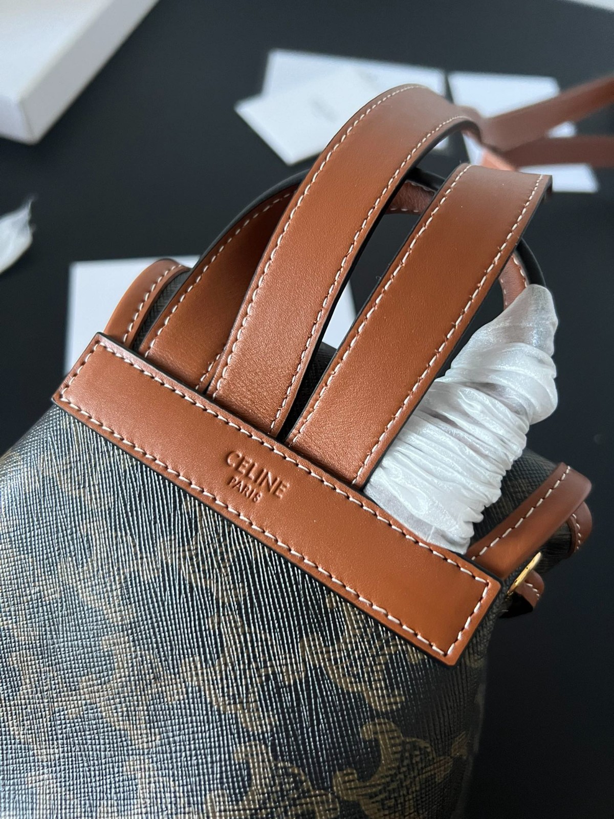 Triomphe Canvas 迷你雙肩包背包_4