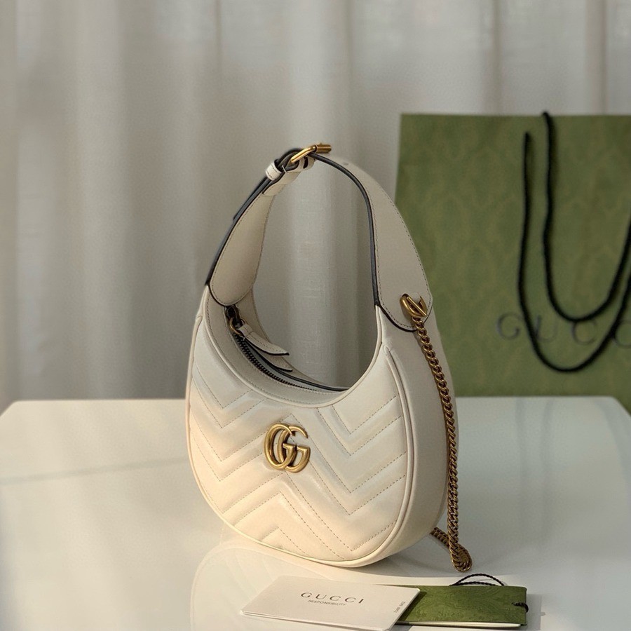 Marmont系列半月包 白色 699514_2