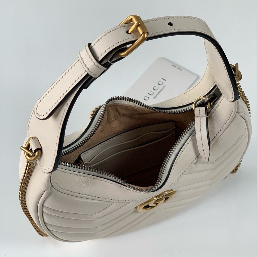 Marmont系列半月包 白色 699514_6