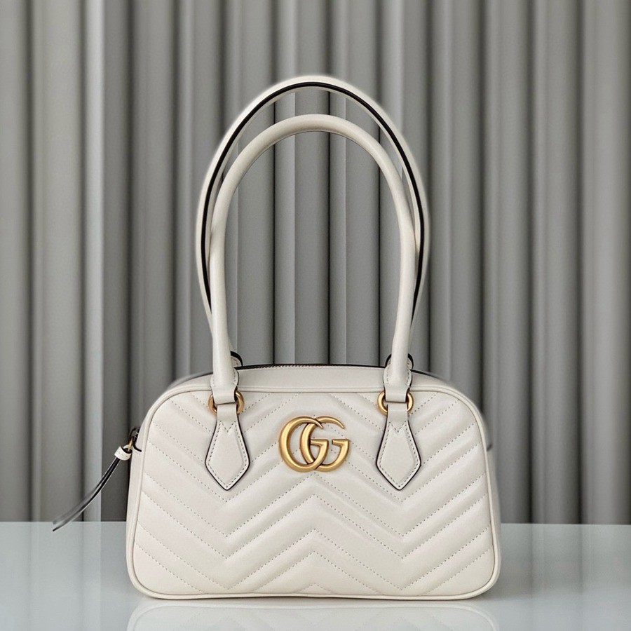 Marmont系列小號提手包 白色 795199_1