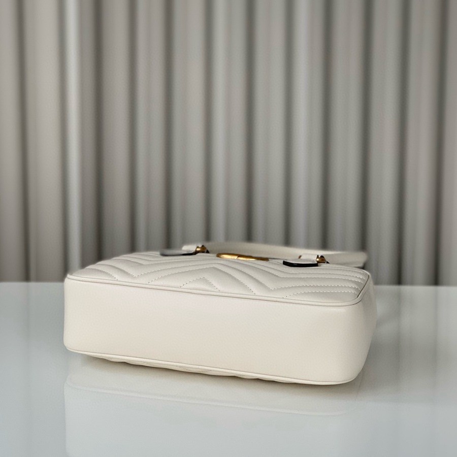 Marmont系列小號提手包 白色 795199_4