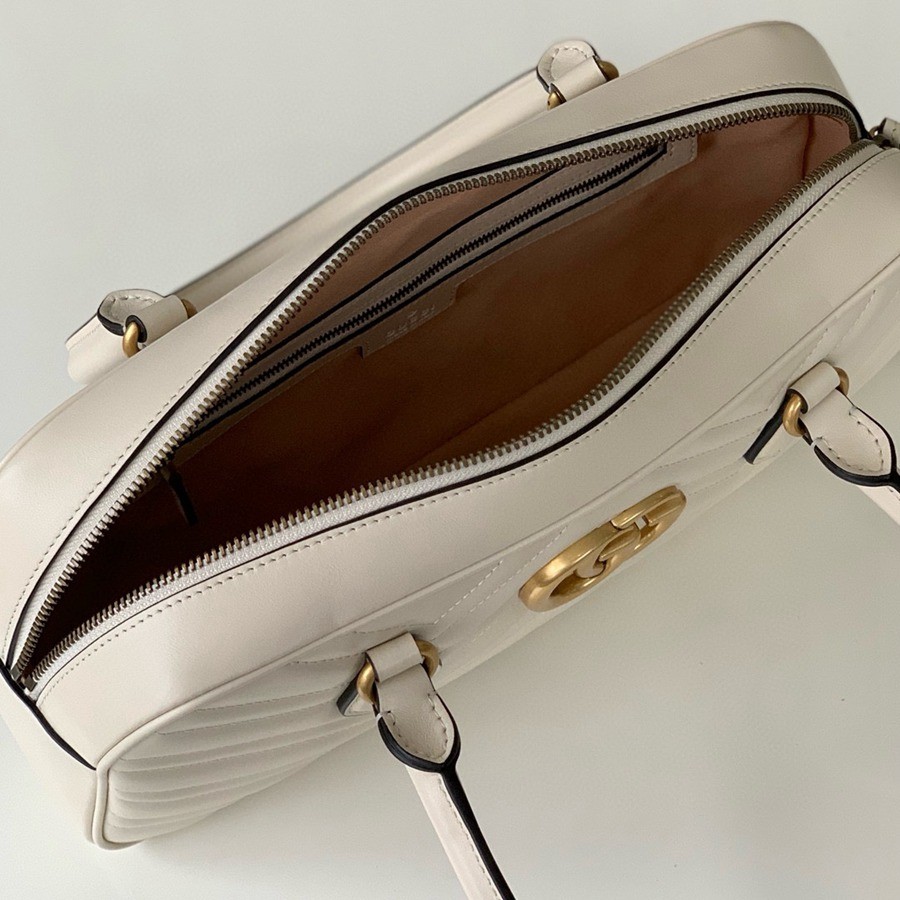 Marmont系列中號提手包 白色 795218_6