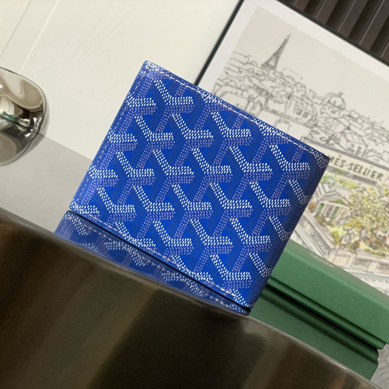 SAINT-FLORENTIN 二折八卡男士錢包 天藍_2