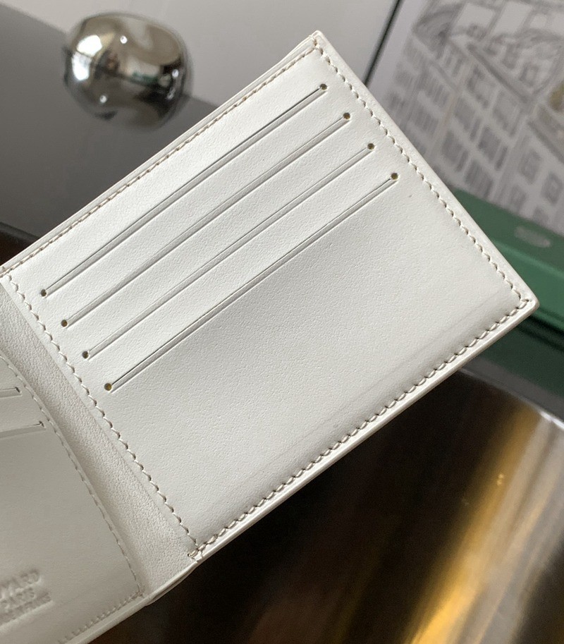 SAINT-FLORENTIN 二折八卡男士錢包 白_4