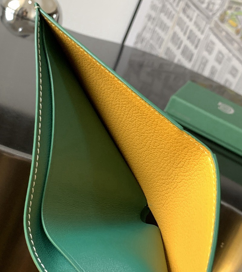 SAINT-FLORENTIN 二折八卡男士錢包 綠_5