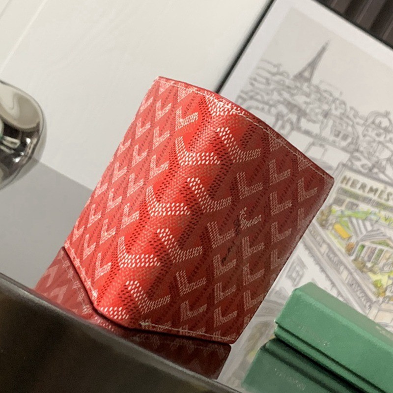 SAINT-FLORENTIN 二折八卡男士錢包 紅色_2