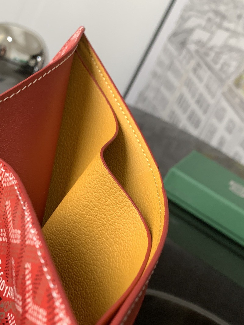 SAINT-FLORENTIN 二折八卡男士錢包 紅色_6