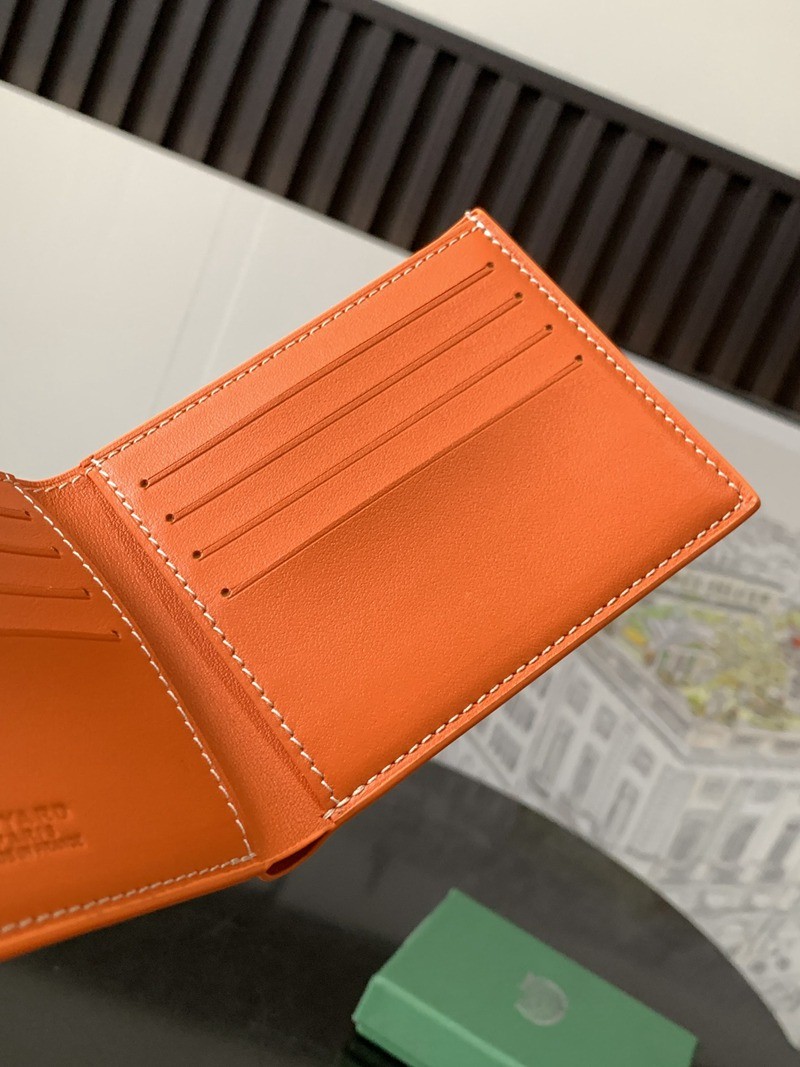 SAINT-FLORENTIN 二折八卡男士錢包 橙色_4