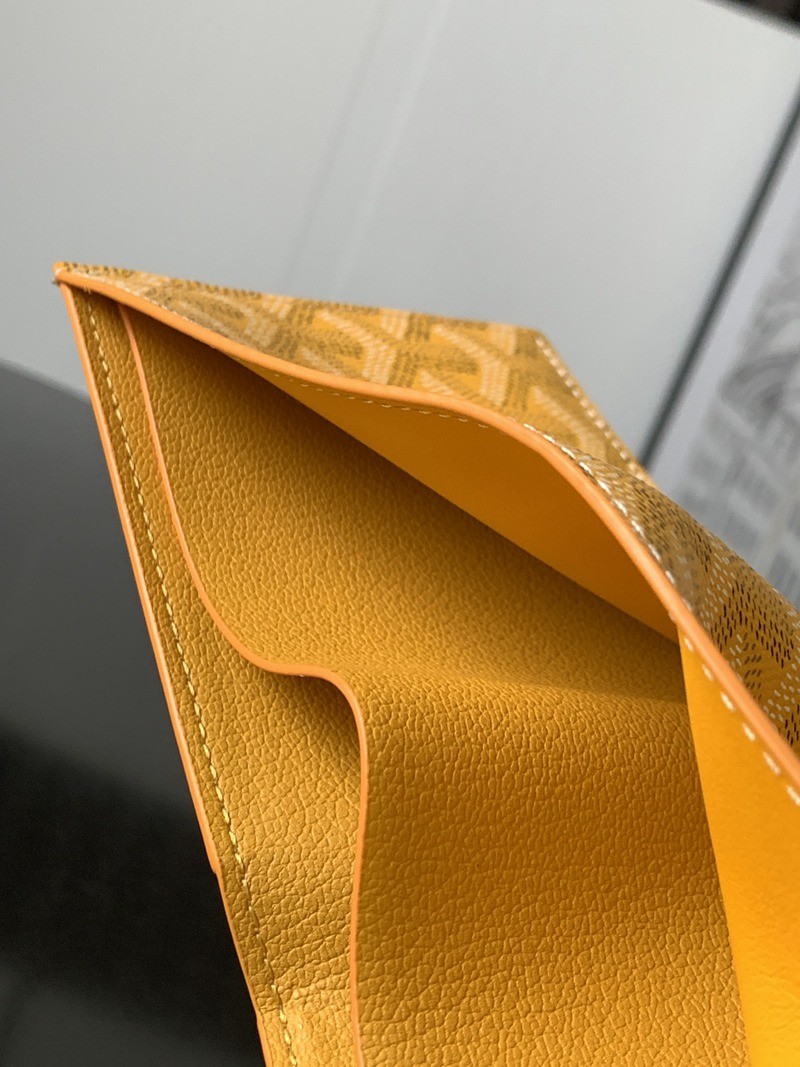 SAINT-FLORENTIN 二折八卡男士錢包 黃色_5