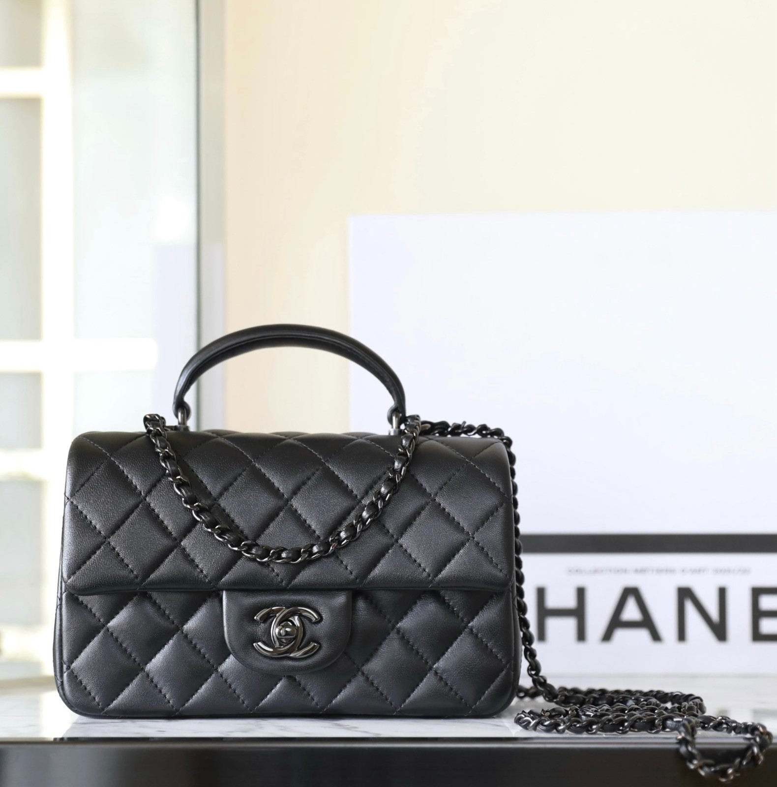 24A手柄CF So Black CF大Mini手提包_1