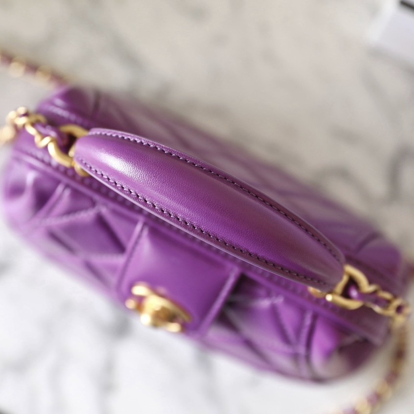 24A高級手提醫生包紫色中號_4