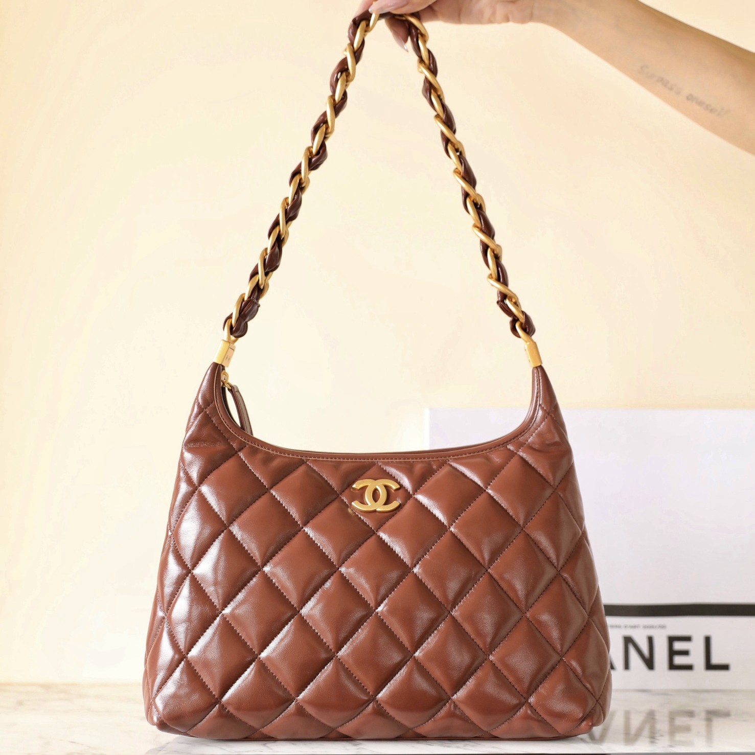 24A Hobo 流浪腋下包 焦糖色 大號_6