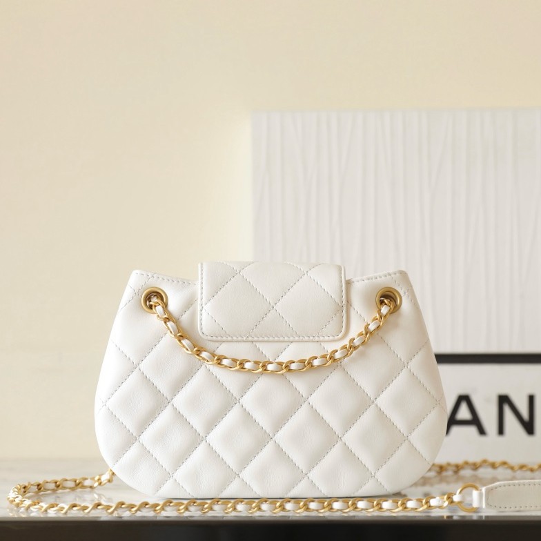 24C 大Logo圓挎包白色小號_3