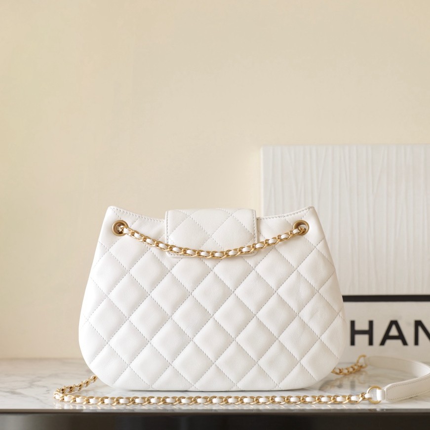 24C 大Logo圓挎包 白色大號_3