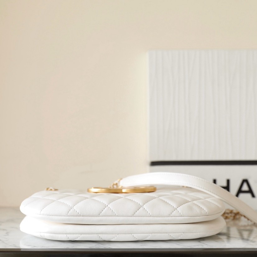 24C 大Logo圓挎包 白色大號_5