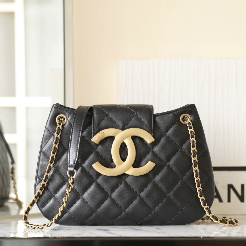 24C 大Logo圓挎包 黑色大號_1