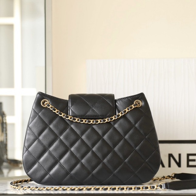 24C 大Logo圓挎包 黑色大號_4