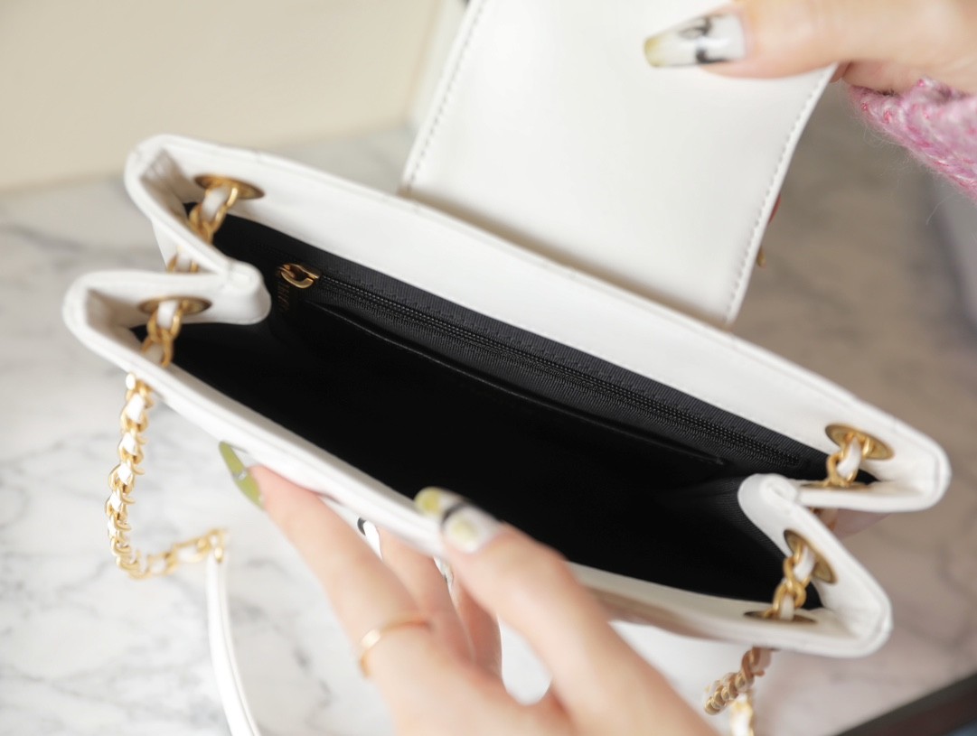 24C 大Logo購物袋 白色_5