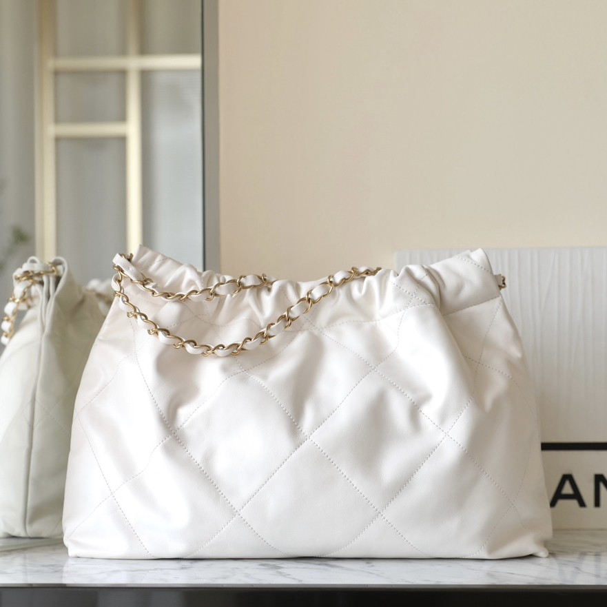 24C 橫款22Bag白色/金扣_3