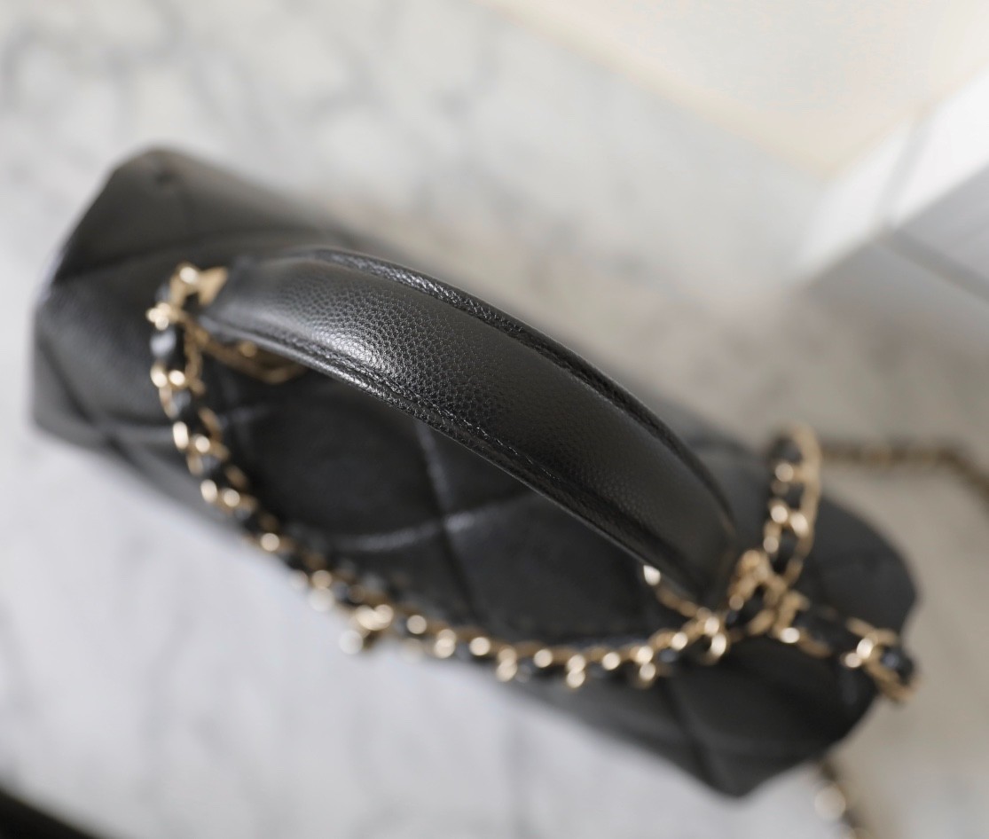 24P 小球紋Kelly黑色小號_2