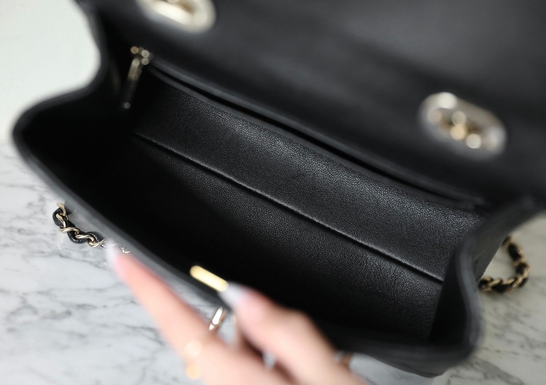 24P 小球紋Kelly黑色小號_5