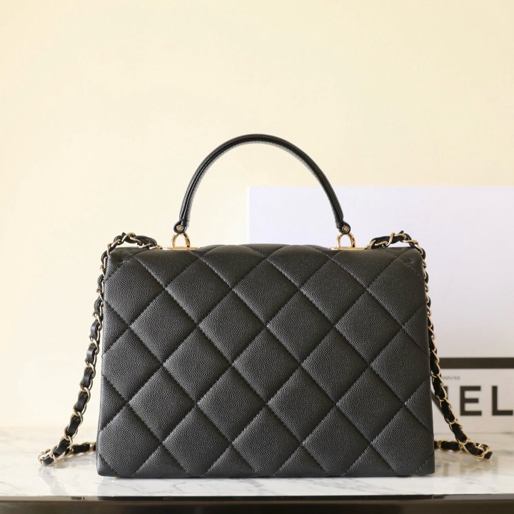 24P小球紋Kelly黑色大號_3