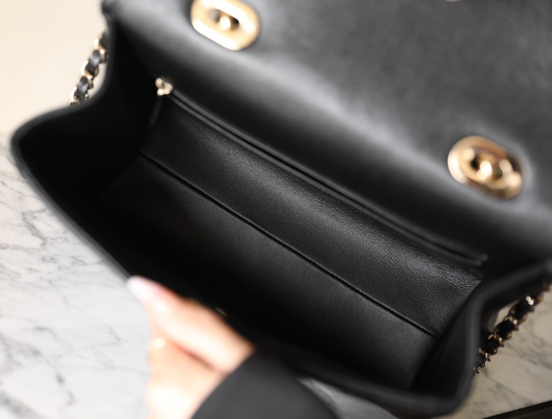 24P小球紋Kelly黑色大號_6