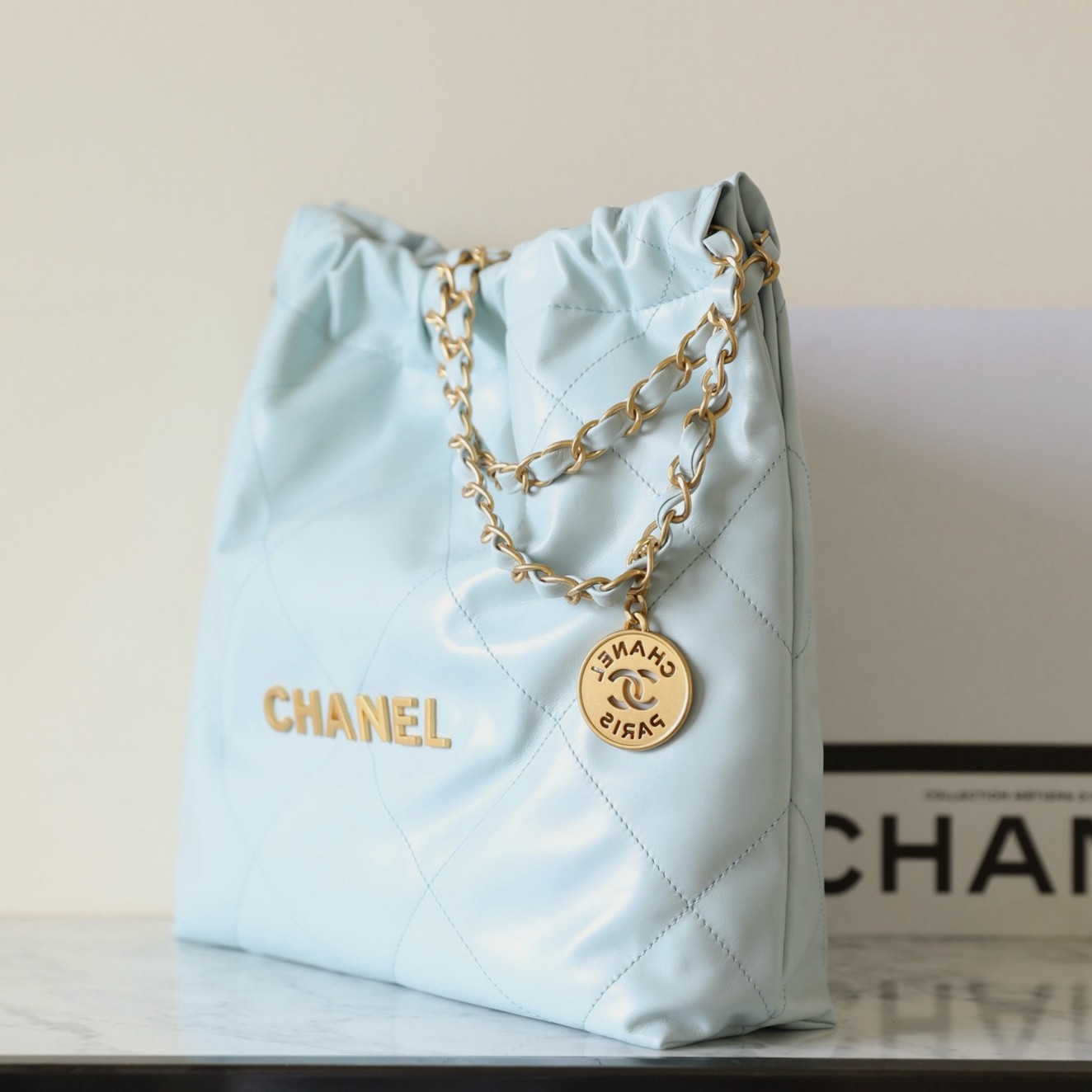 24P新色22Bag 冰激淋藍小號_2