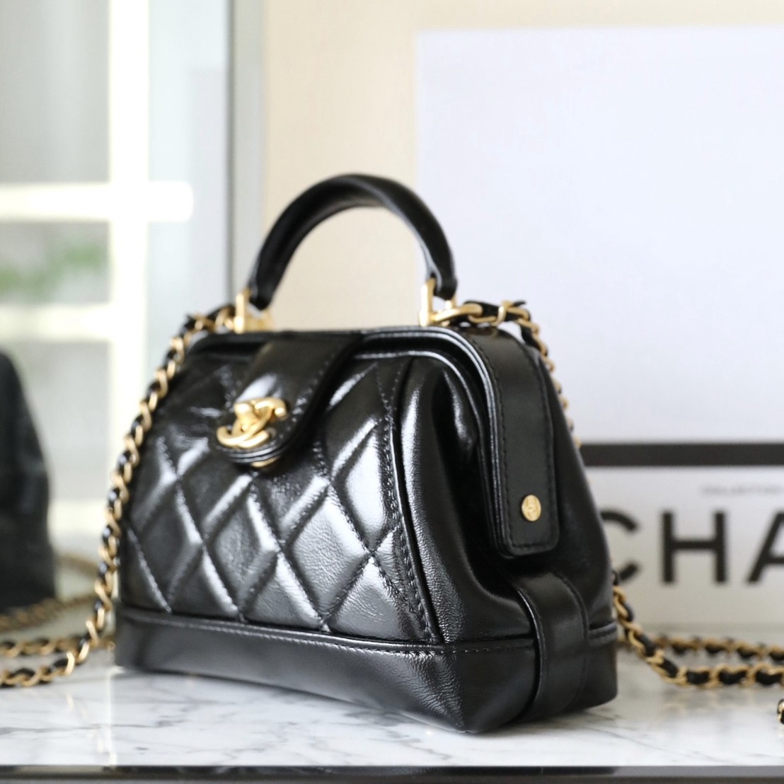 24A 手提醫生包中號 黑色_2