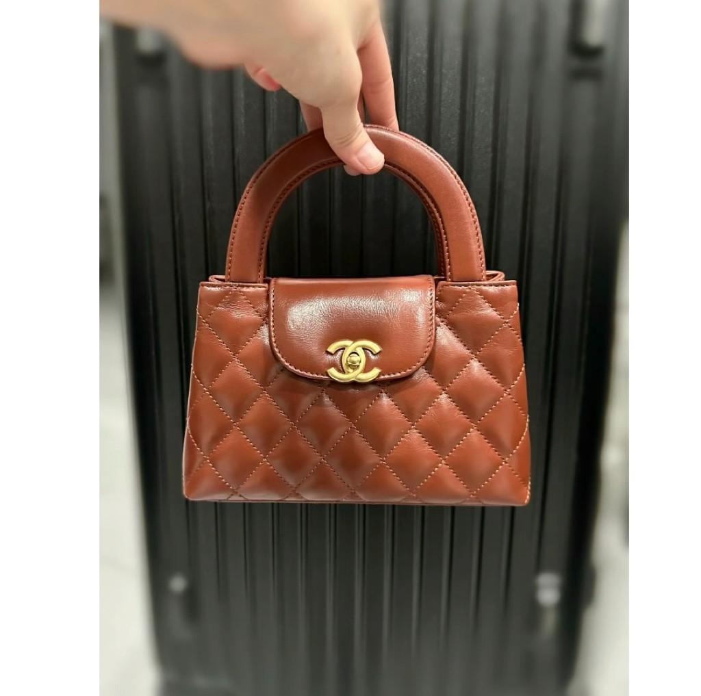 24A Kelly手提包大號焦糖色_6