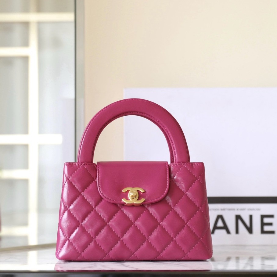 24A Kelly手提包大號紫紅色_1