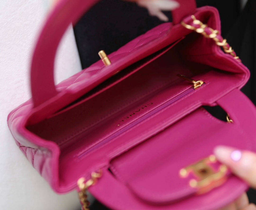 24A Kelly手提包大號紫紅色_5