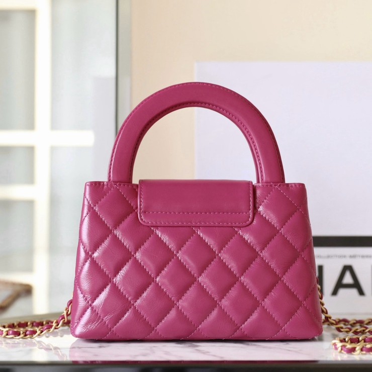 24A Kelly手提包大號紫紅色_3