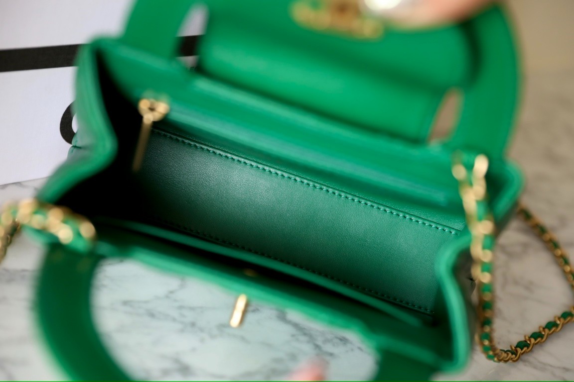 24A Kelly手提包大號翡翠綠_5