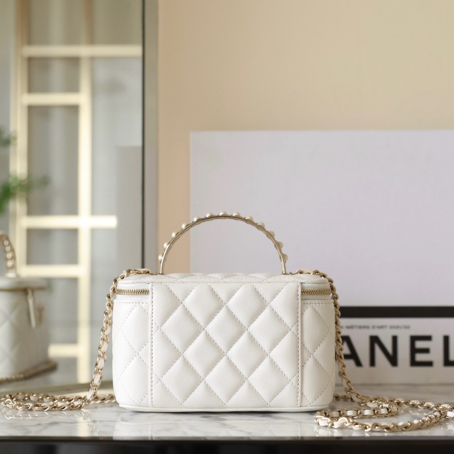 24S 珍珠手提長盒子 白色_3