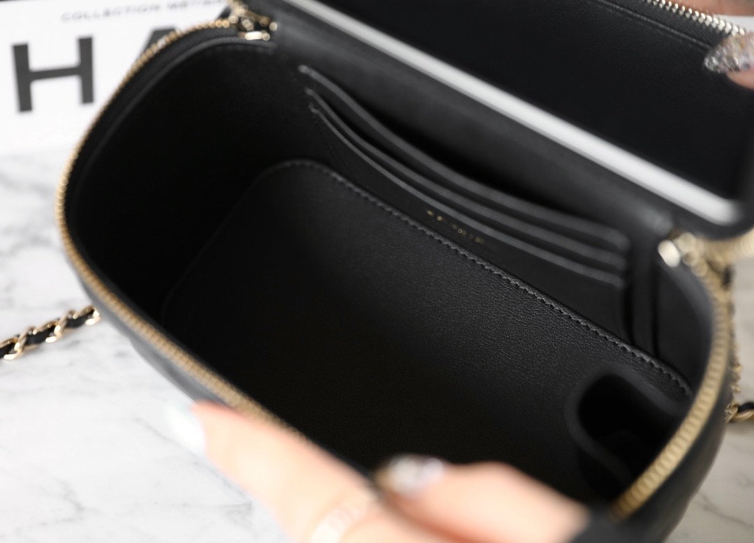 24S 珍珠手提長盒子 黑色_6