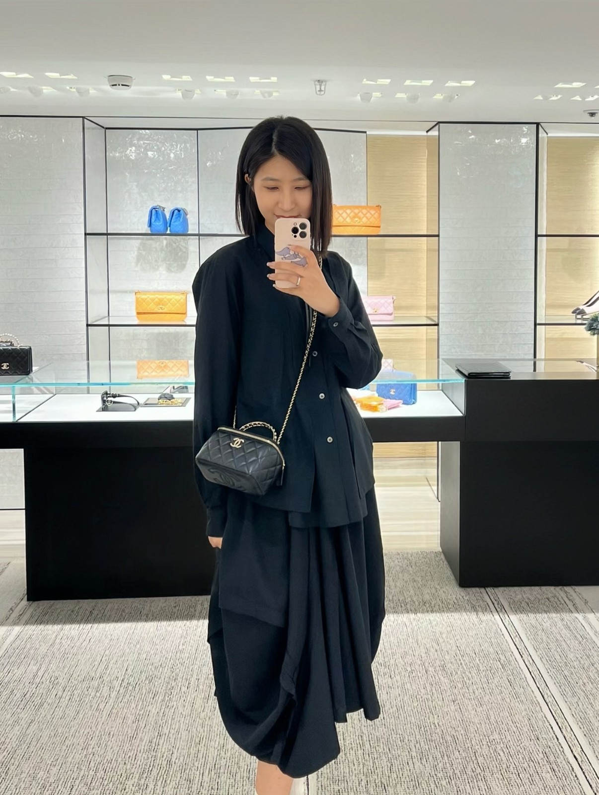 24S 珍珠手提長盒子 黑色_7