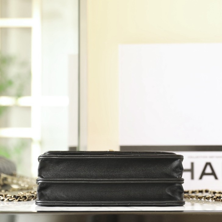 24S 珍珠手提風琴包 黑色_3